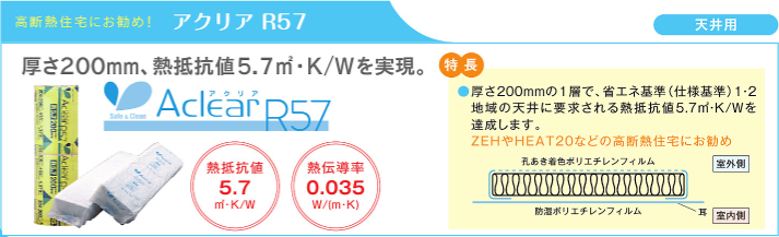 旭ファイバーグラス マットエース アクリア 断熱材 激安 価格 カタログ グラスウール 安い アクリアR57