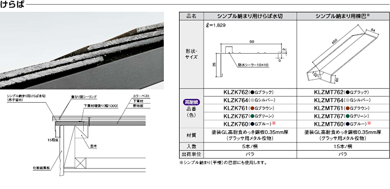 屋根材 屋根 激安 価格 格安 一番 メーカー 安い 販売 ケイミュー 周辺部材・換気役物 イメージ27