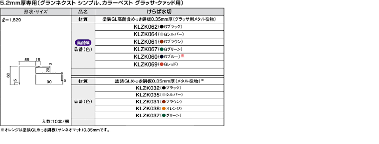 屋根材 屋根 激安 価格 格安 一番 メーカー 安い 販売 ケイミュー 周辺部材・換気役物 イメージ31