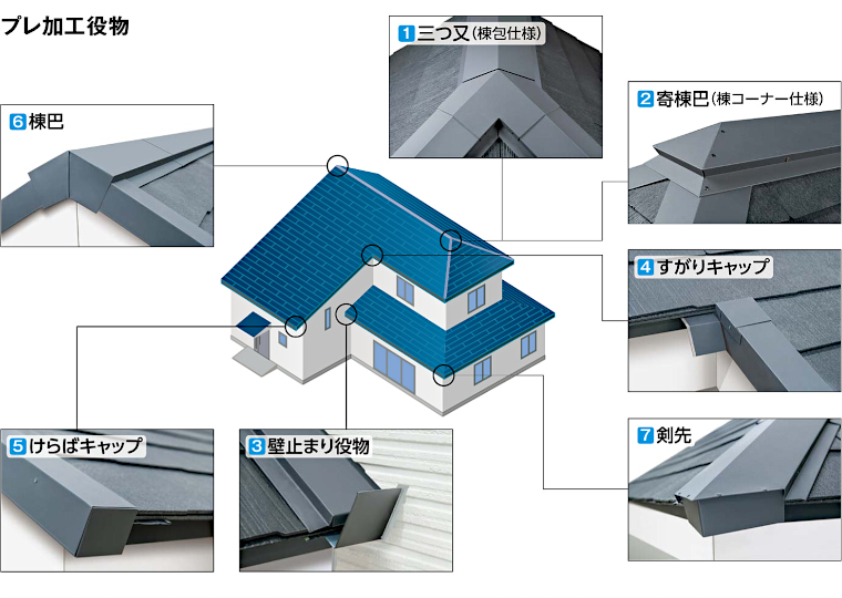 屋根材 屋根 激安 価格 格安 一番 メーカー 安い 販売 ケイミュー 周辺部材・換気役物 イメージ36