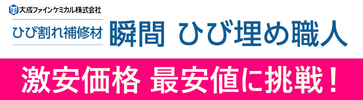 瞬間 ひび埋め職人 大成ファインケミカル 激安 価格 安い 格安 最安値 フォトモーション1